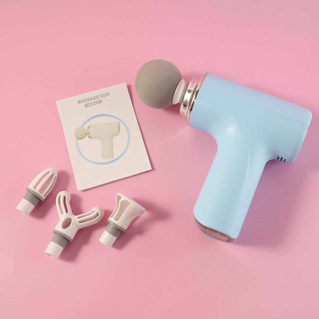 Electric Vibrating Massage Gun Multiple Heads – LifestyleKart
