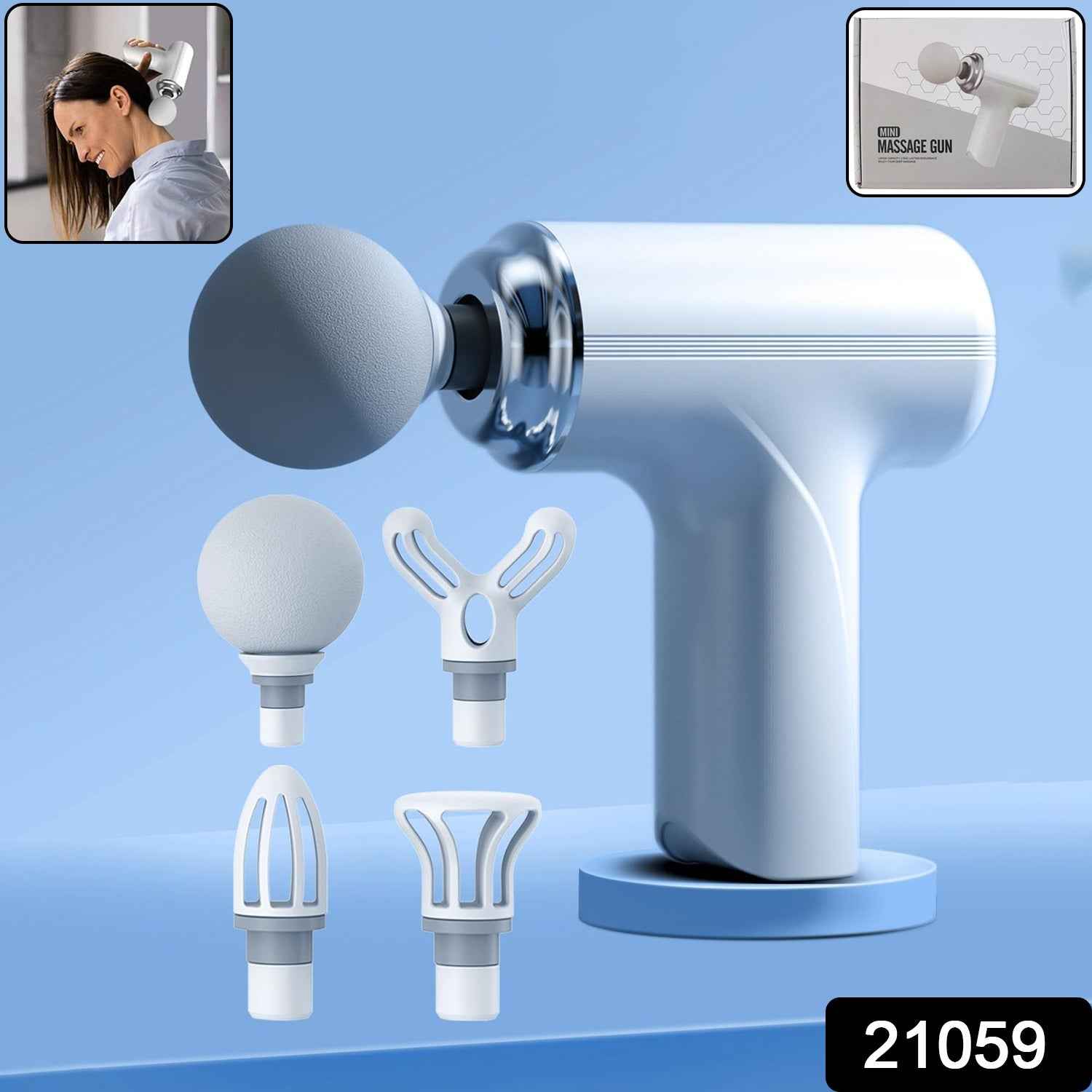 Electric Vibrating Massage Gun Multiple Heads – LifestyleKart