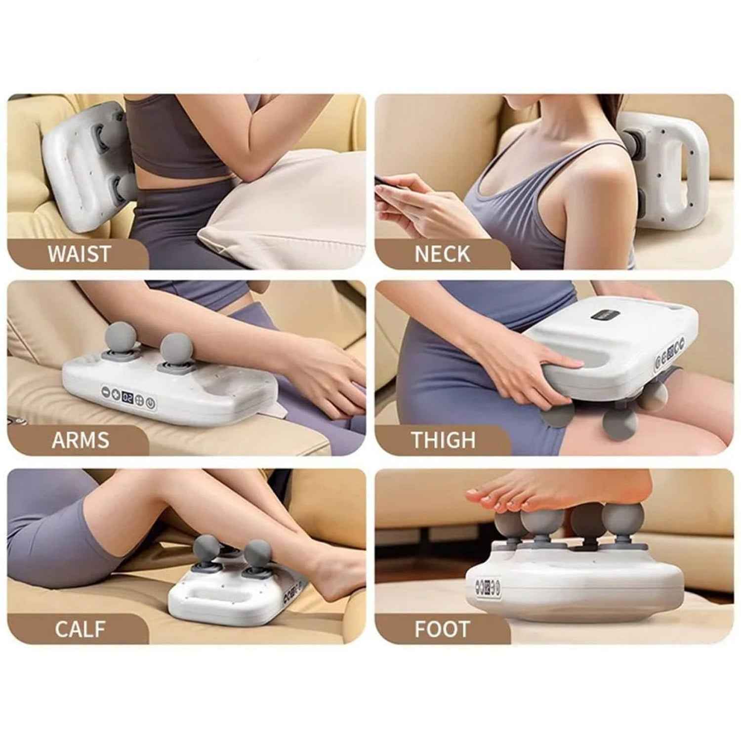 Four Heads Massage Gun Machine For Pain Relief